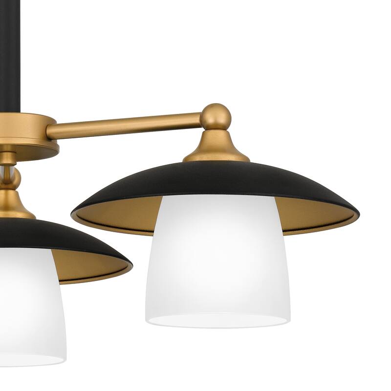 Fayette 3-Light Earth Black Chandelier - Earth Black