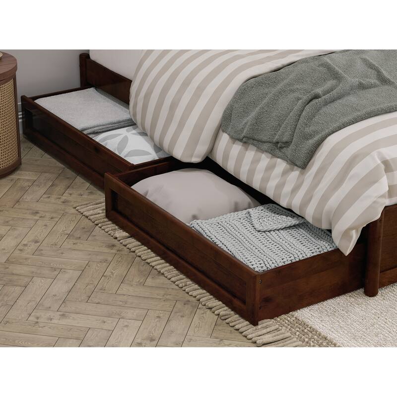 Barcelona Panel Platform Bed with Storage Drawers