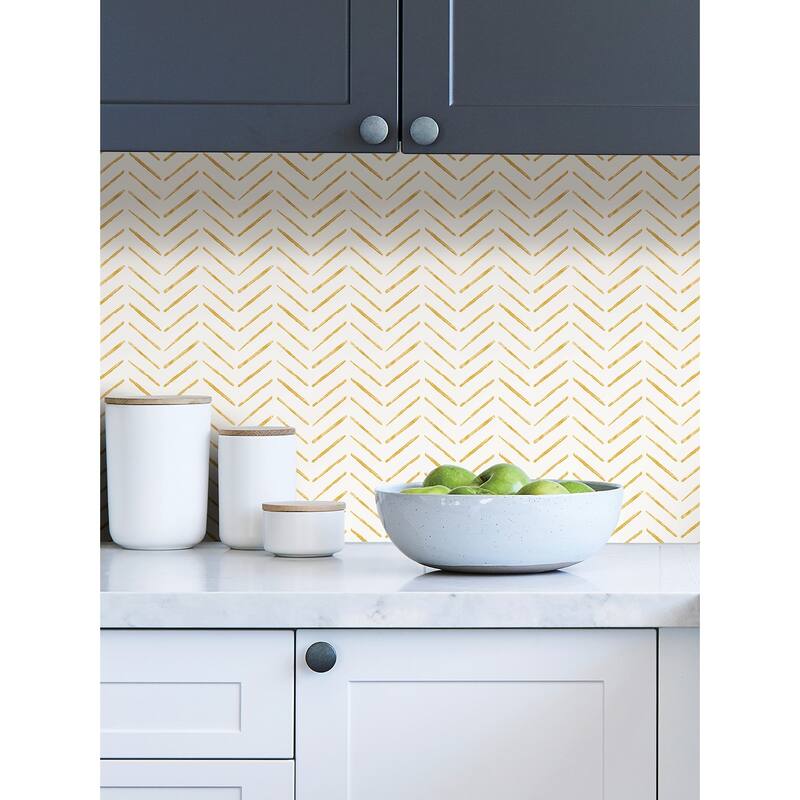 NuWallpaper Ochre Holden Peel & Stick Wallpaper