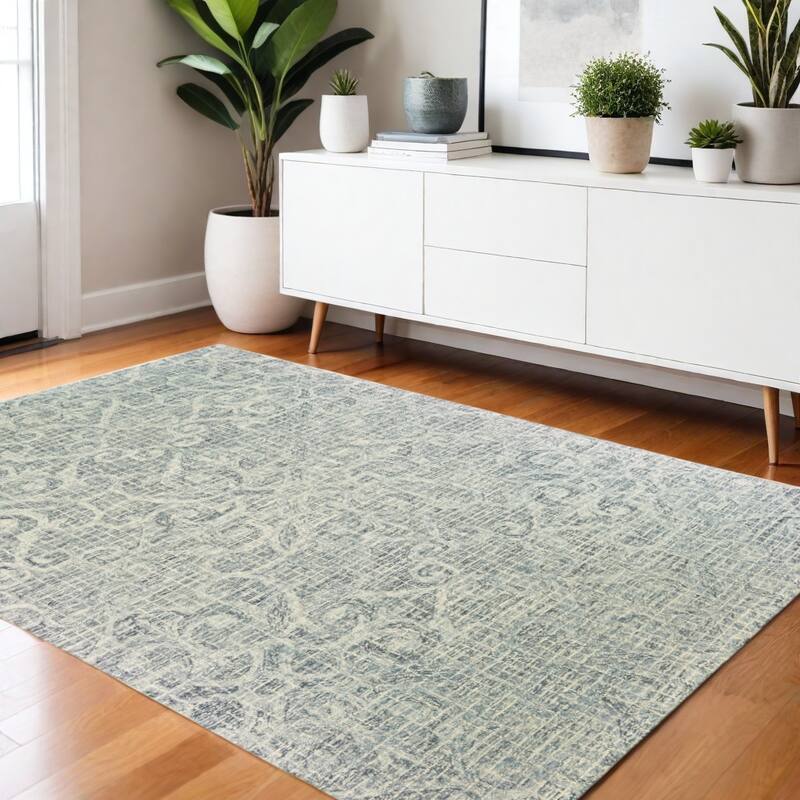 HomeRootsGeometric Transitional Rectangle Area Rug - 65.75' X '41.73' X '0.39