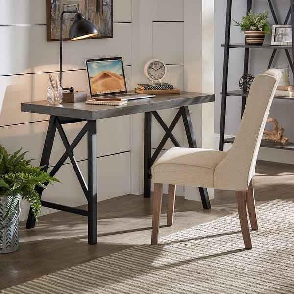 slide 2 of 29, Bryson Rustic X-Base Desk by iNSPIRE Q Classic