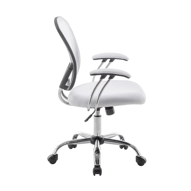 Porthos Home Guin Mesh Ergonomic Office Chair with Chrome Roller Base