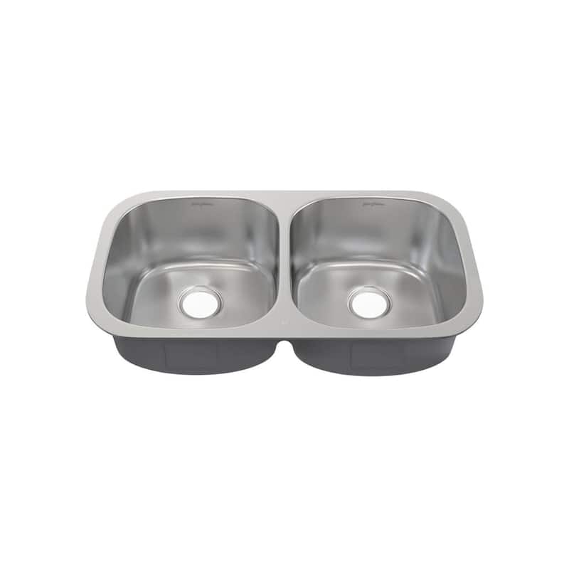 Swiss Madison SM-KU630 Toulouse 18" Undermount Double Basin Stainless - Stainless Steel - Stainless Steel