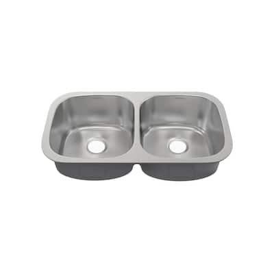 Swiss Madison SM-KU630 Toulouse 18" Undermount Double Basin Stainless - Stainless Steel