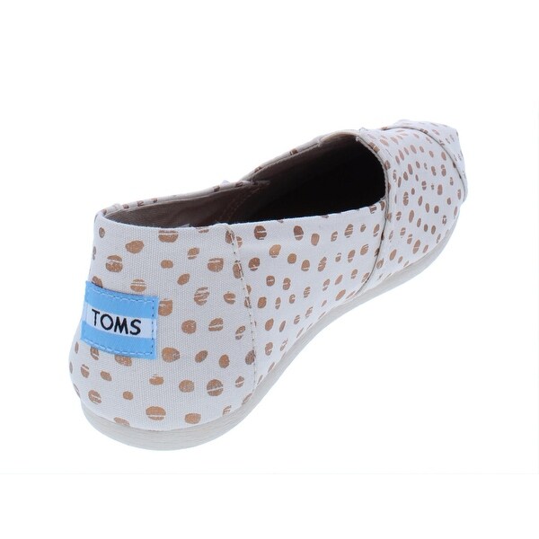 toms rose gold polka dot shoes