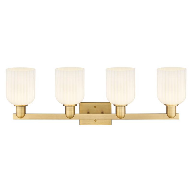 Innovations Lighting Downtown Urban - Bridal Veil - 4 Light 32" Bath Vanity Light