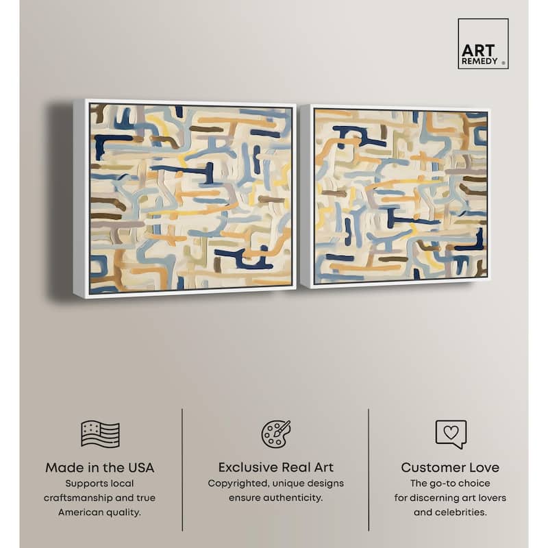 The Cutouts Canvas by Art Remedy