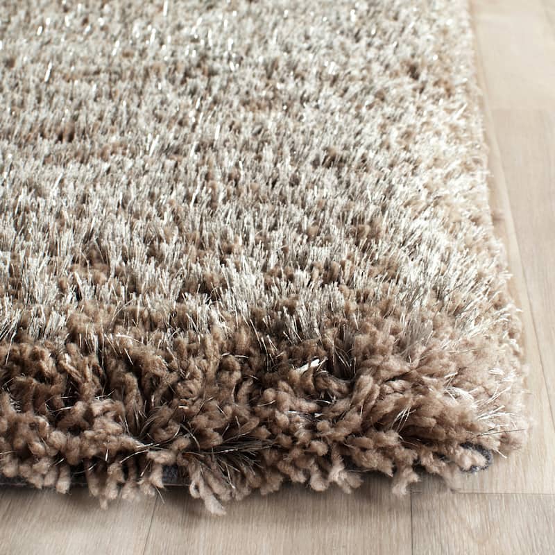 SAFAVIEH Handmade South Kaelyn Deborah Shag Solid Polyester Rug
