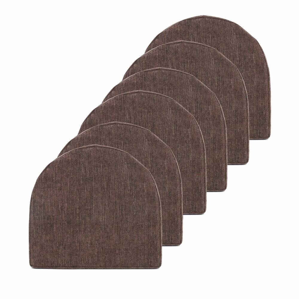 Sweet Home Collection U-Shape High Density Memory Foam Chair Pads with Ties