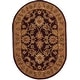 preview thumbnail 38 of 81, SAFAVIEH Handmade Classic Treva Traditional Oriental Wool Rug 4'6" x 6'6" Oval - Dark Plum/Gold - Oval