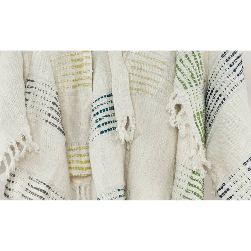 Rizzy Home Modern Stripe Hand Loomed Throw