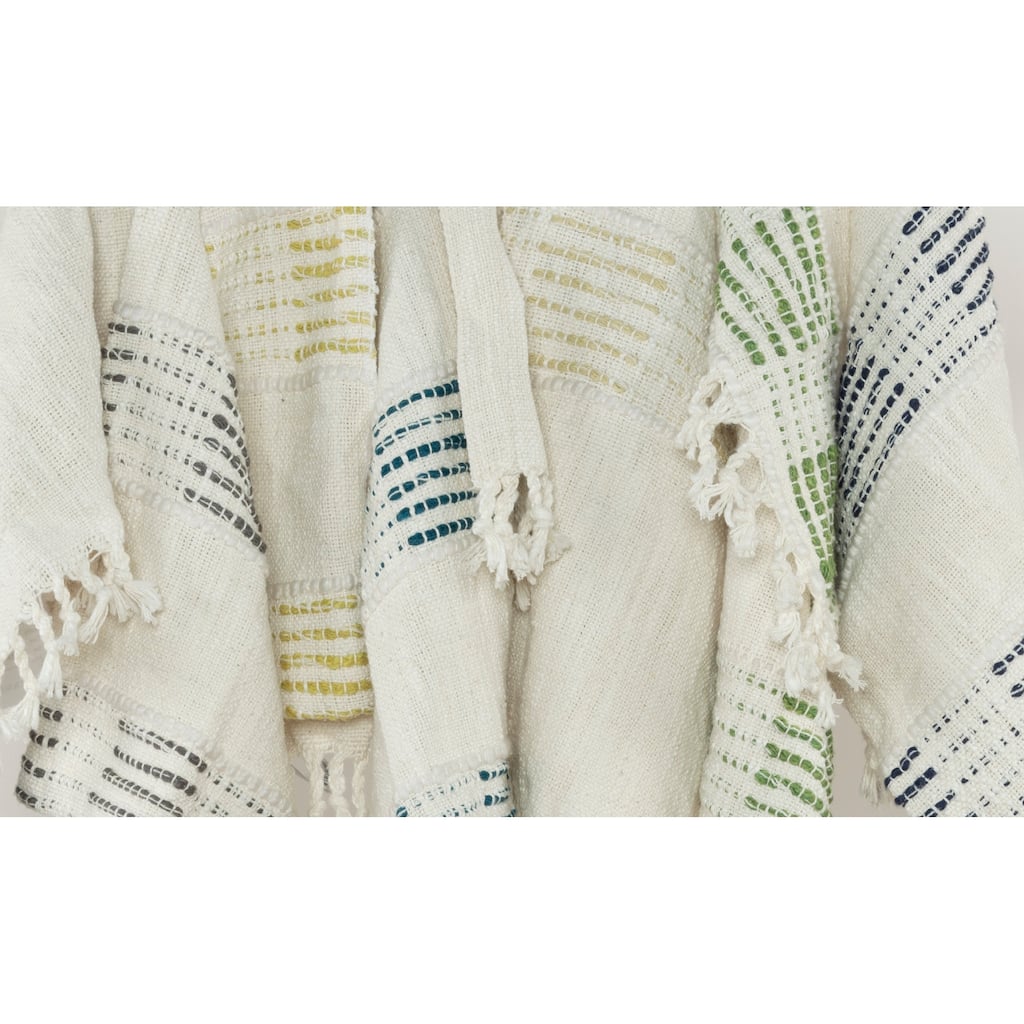 Rizzy Home Modern Stripe Hand Loomed Throw