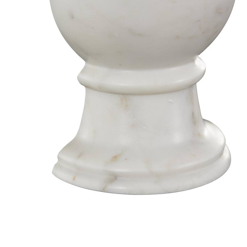 Marble Globe Sleek Orb Bookends - Set of 2 Black or White - Roche River Decor