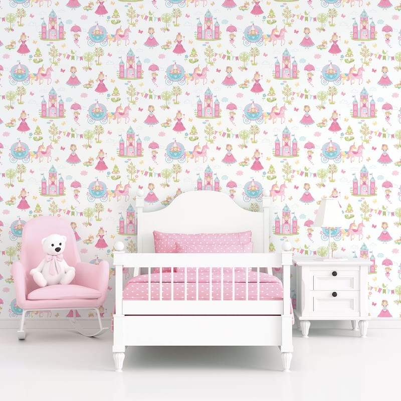 Galerie Wallcoverings Tiny Tots 2 Fairytale Princess Non-woven Matte Wallpaper Roll