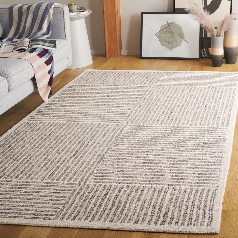 SAFAVIEH Handmade Abstract Klazina Modern & Contemporary Wool Rug
