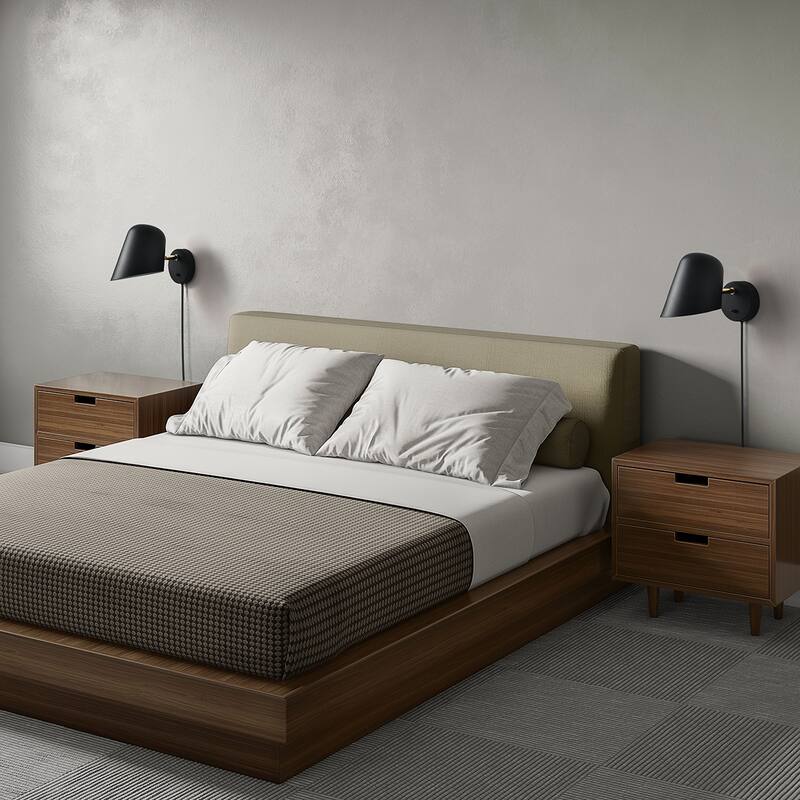 NOVA of California Culver Wall Sconce - Brushed Brass, plug-in