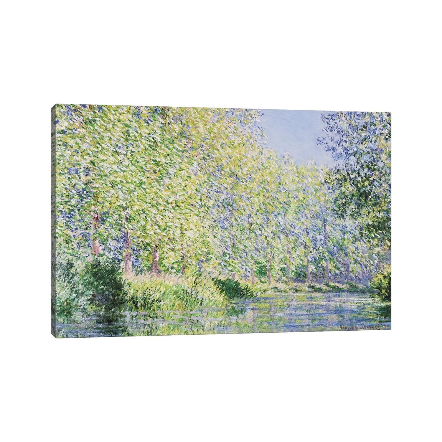 iCanvas "The Epte River Near Giverny" by Claude Monet Canvas Print