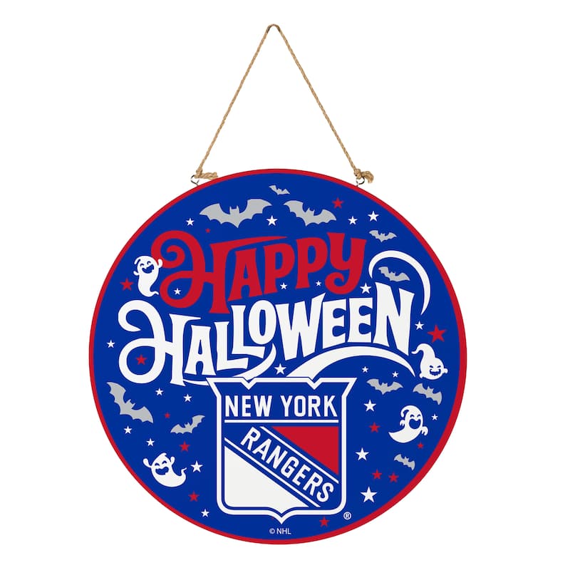 New York Rangers 18" x 18" Halloween Door Décor Wall Sign