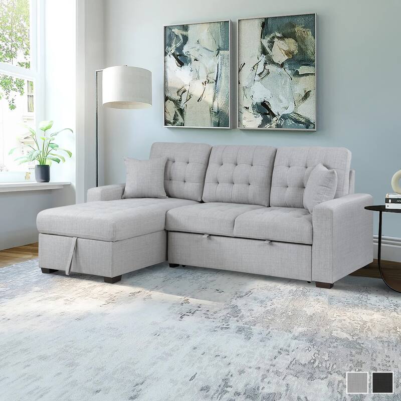 Miles 2-Piece Sectional Sofa Sleeper with Left Chaise
