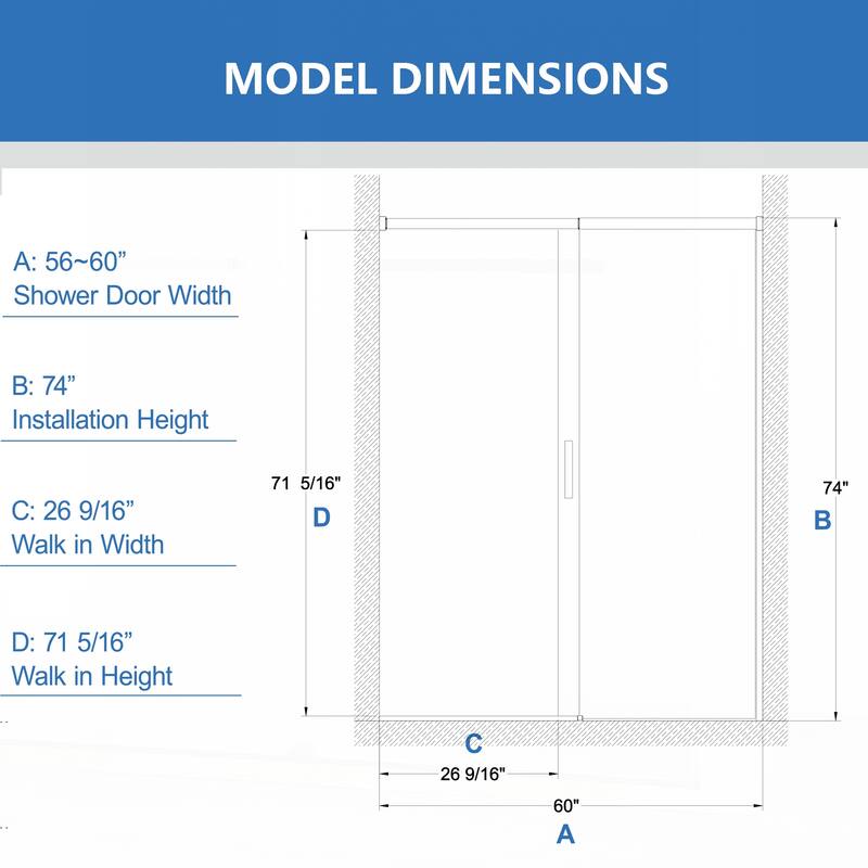 High-Quality Semi-Frameless Sliding Shower Door with Advanced Features