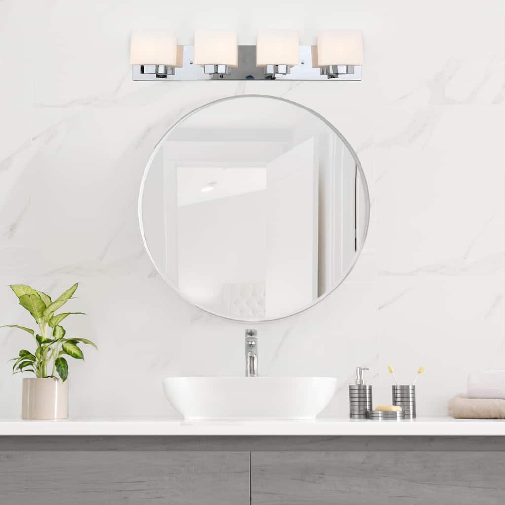 Dove Creek Vanity Light Traditional 4-Light Indoor Bathroom Light Fixture