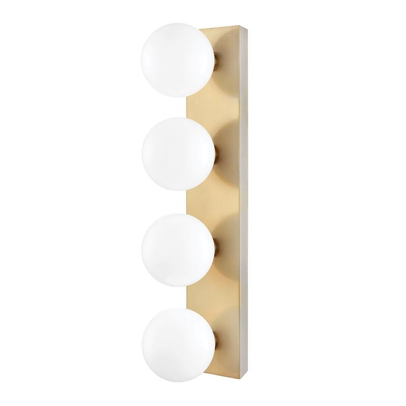 Porch & Den Briles Opal Glossy Glass Bath Bracket