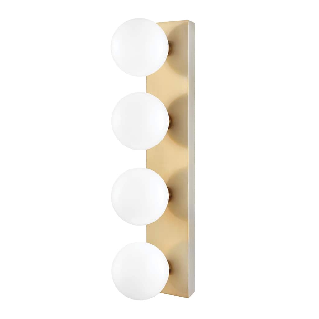 Porch & Den Briles Opal Glossy Glass Bath Bracket