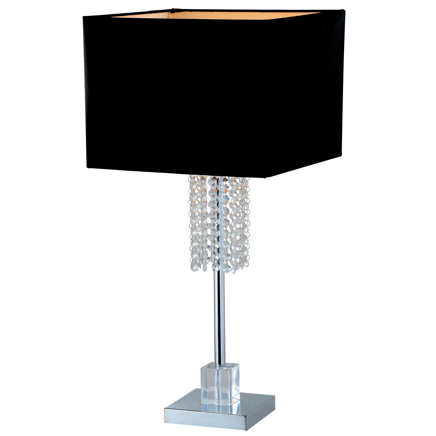 Black crystal bedside lamp 2025