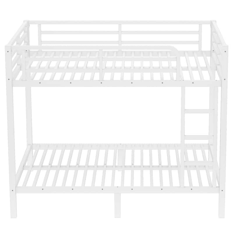 Metal Full over Full/Twin XL Bunk Bed for Adults - Noise Reduced Design, No Box Spring Required
