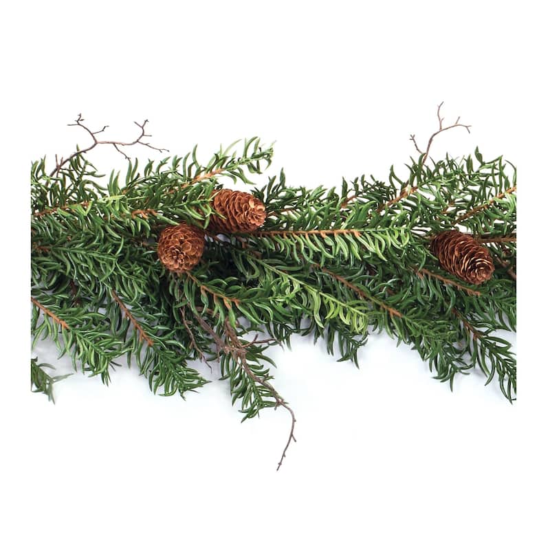 Pine and Pinecone Artificial Christmas Garland - 5.5' x 10" - Unlit