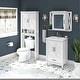 preview thumbnail 8 of 13, Key West 24W Bathroom Vanity, Mirror and Space Saver by Bush Furniture White Ash