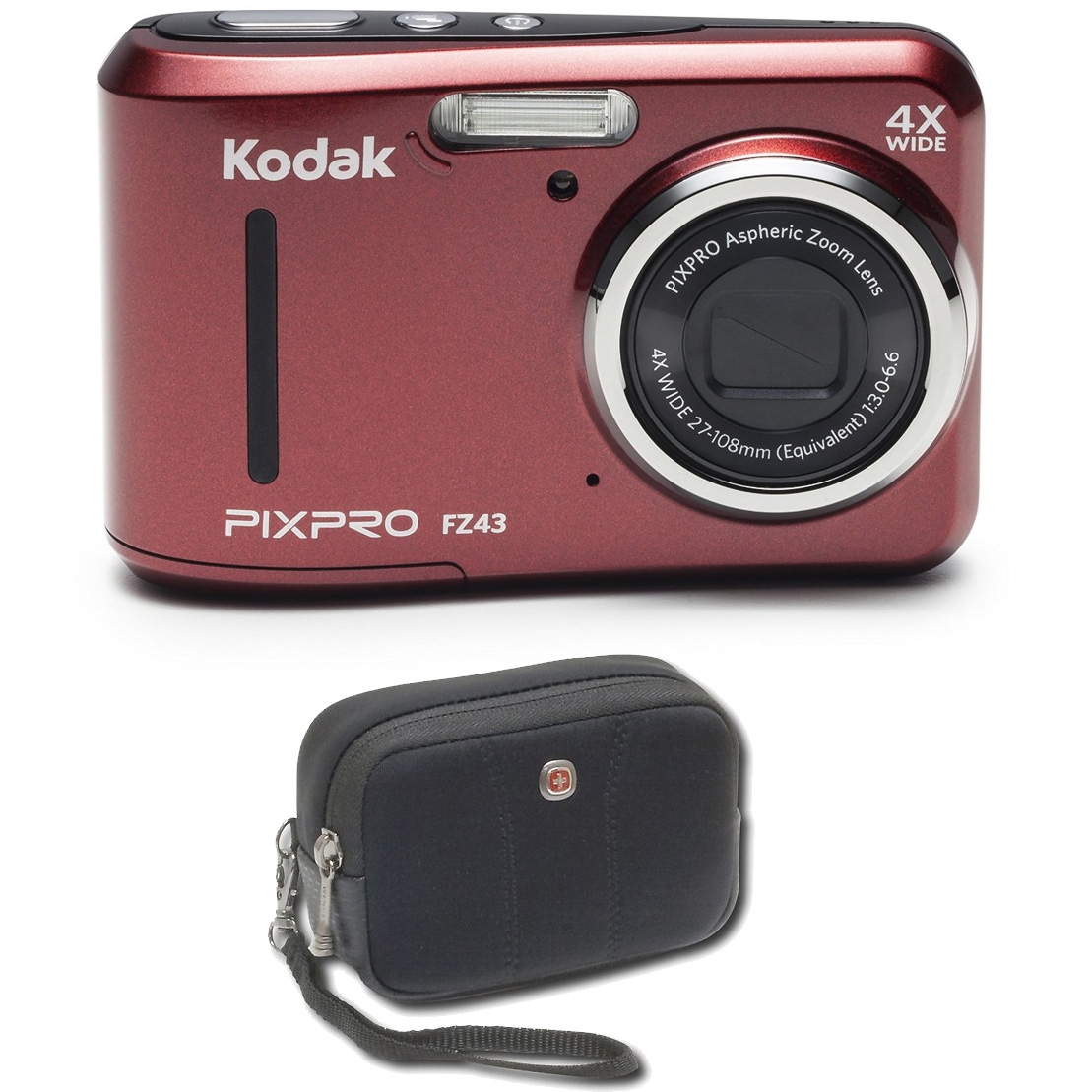 Kodak(コダック) FZ43 コンパクトデジタルカメラ PIXPRO レッド
