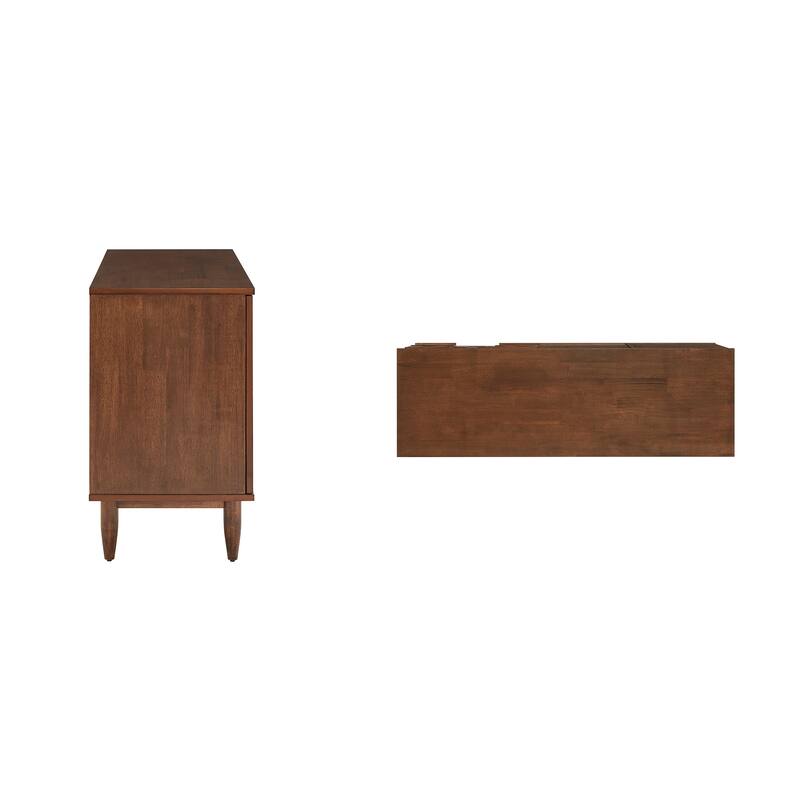 Bardolino Mid-Century Wood 2-Door and 3-Drawer Server