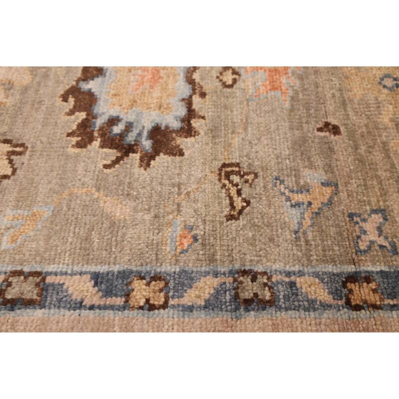 ECARPETGALLERY Hand-knotted Jules Serapi Light Grey Wool Rug - 9'1 x 11'10