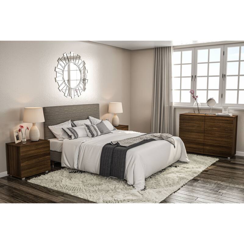 Polifurniture Madison Modern 2 Drawer Nightstand