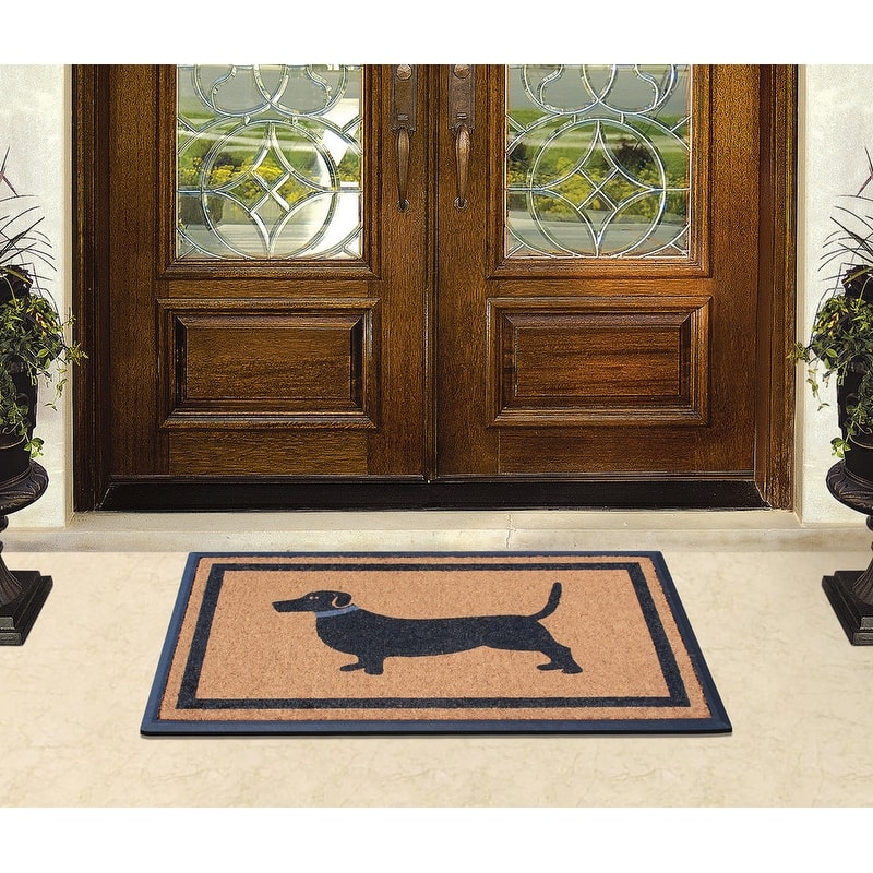 A1HC Rubber and Coir Heavy Duty Non-Slip Tapered Edge Doormat 30”X48”