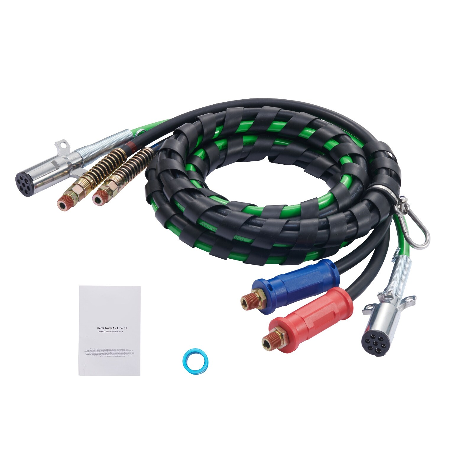 Semi Truck Air Lines Kit, 3-in-1 Air Hoses & ABS Power Line for