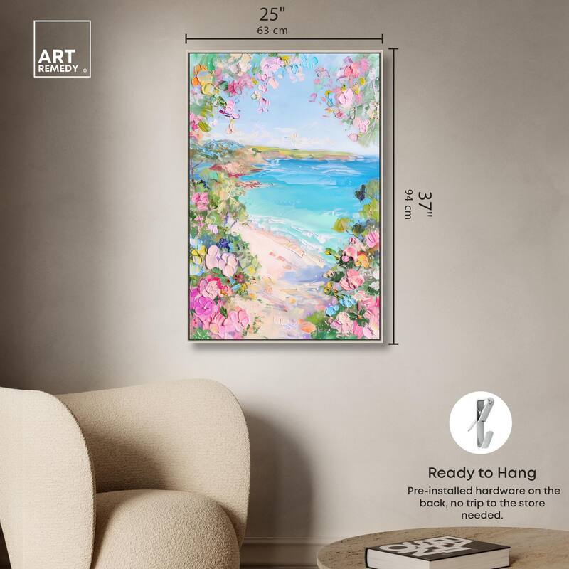 Hillside Harbor View II Canvas by Art Remedy