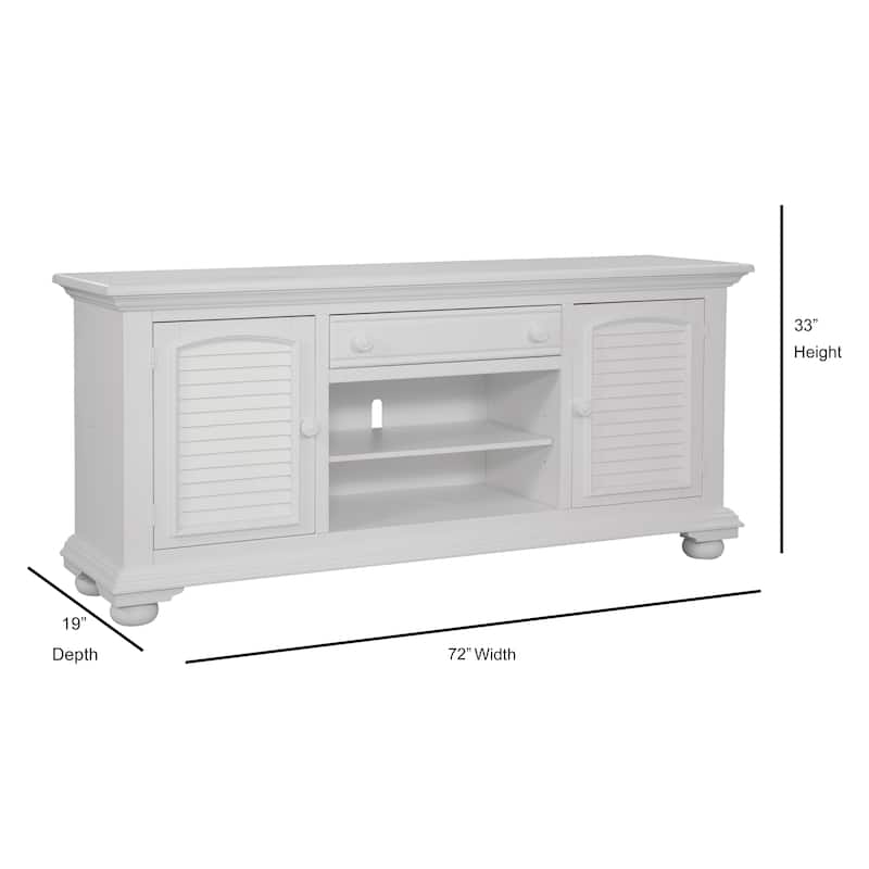 Beachcrest Cottage style 72-inch TV Console