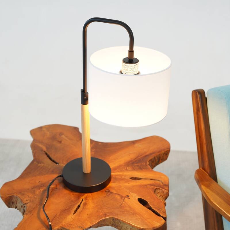Stylish Desk Lamp,Easy To Install for Bedside Table Lamp, Night Light, Study Lamp, Simple Table Lamp with Cylinder Shade 110V
