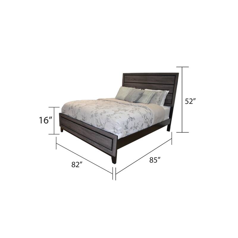 Sierra Contemporary Style 4PC/5PC Bedroom Set Made with Wood