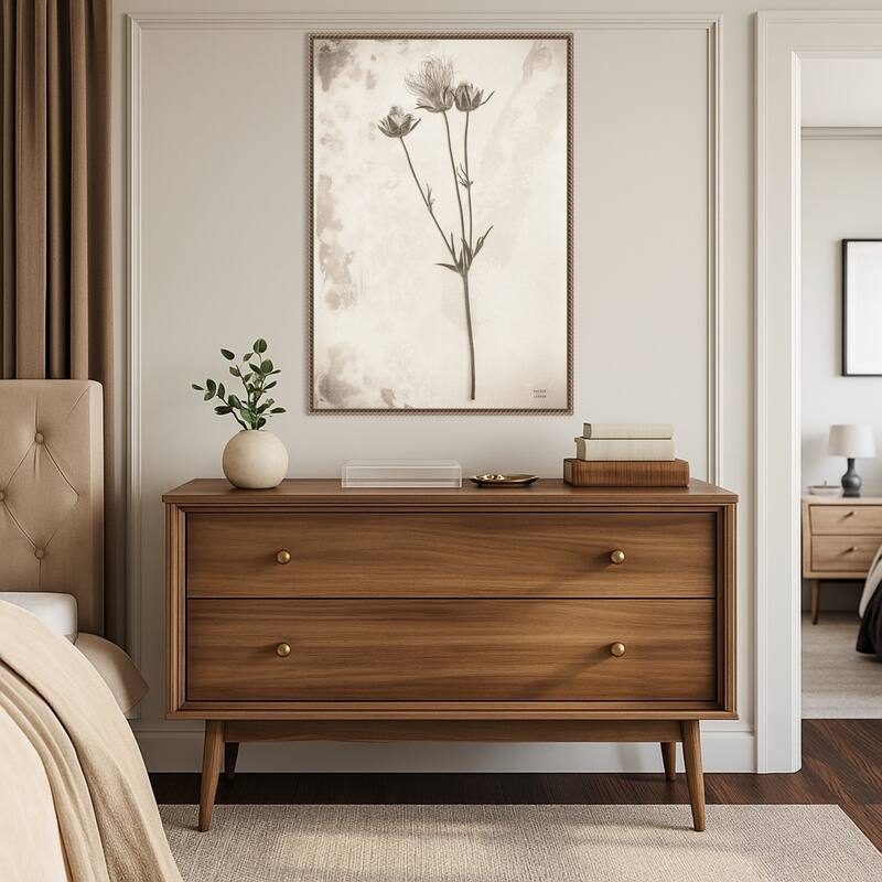 Wildflower Journal Vintage No. 8 by Nathan Larson Framed Canvas Wall Art Print