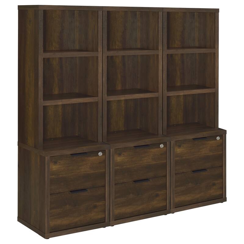 Westpark 3-Piece Wall Unit Bookcase Set With Usb