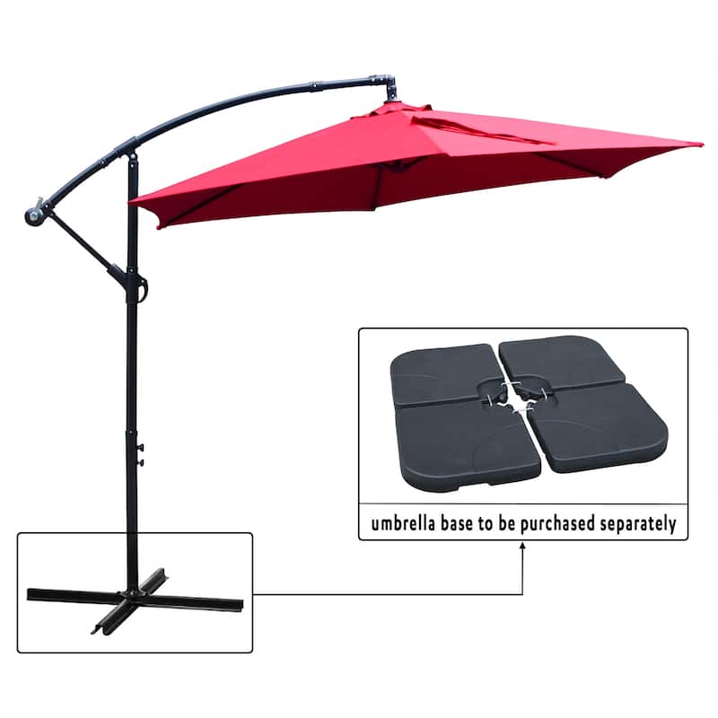 Maypex 10 Feet Cantilever Patio Umbrella, Offset Outdoor Umbrella