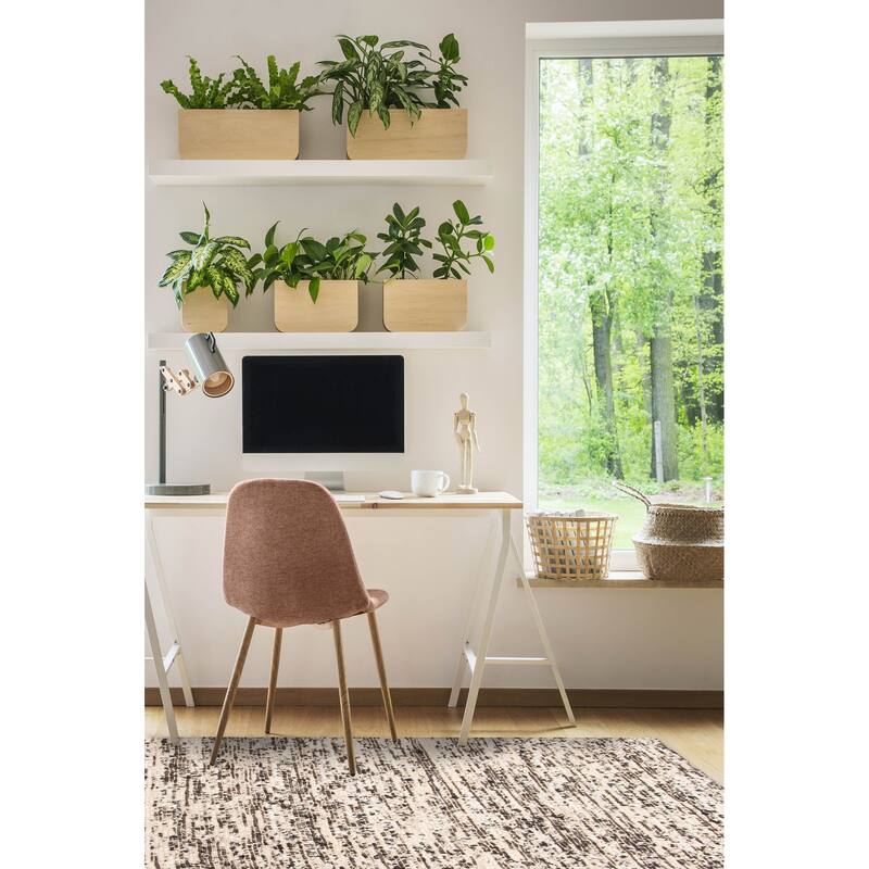 ECARPETGALLERY Braid weave Sienna Black Wool Rug - 5'0 x 7'9