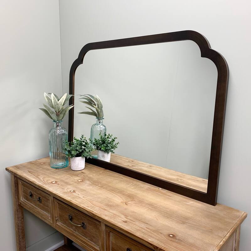 Tyler Framed Mantel Mirror - Clover Cathedral - 38.4x27.4
