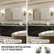 preview thumbnail 16 of 17, Modland 30"-36"W x 24"H Aluminum Double Door Bathroom Medicine Cabinet with Mirror,Soft-Close Hinges
