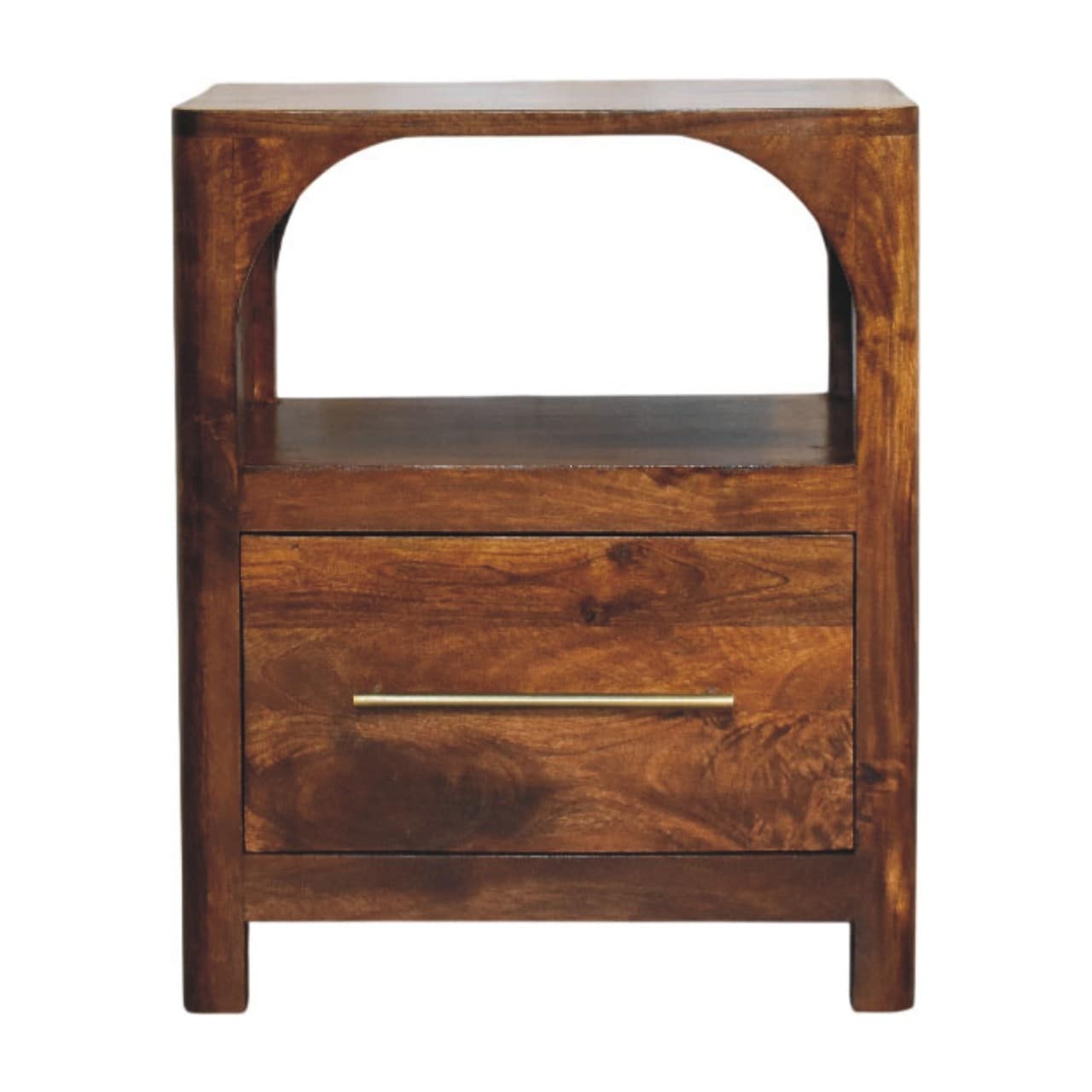 Artisan Furniture Solid Wood Arc Bedside Table