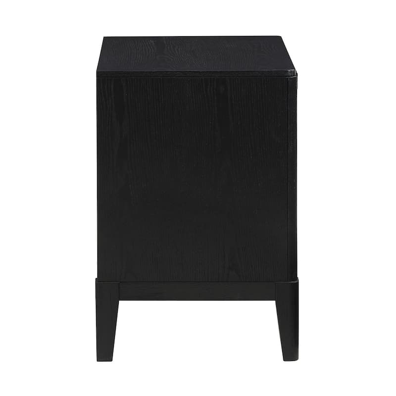 Mason Black 2-Drawer Nightstand
