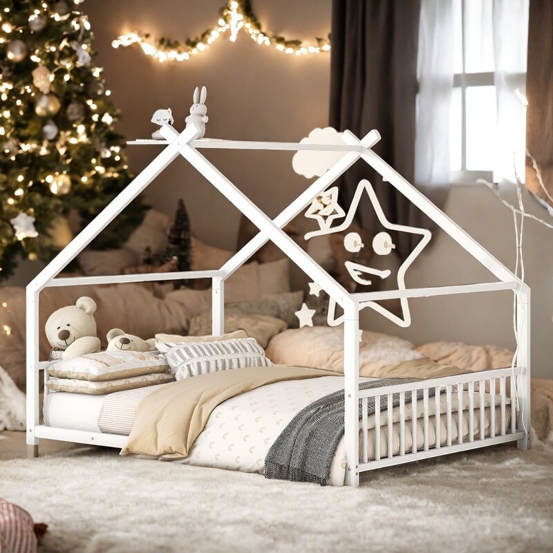 Girls white bed best sale